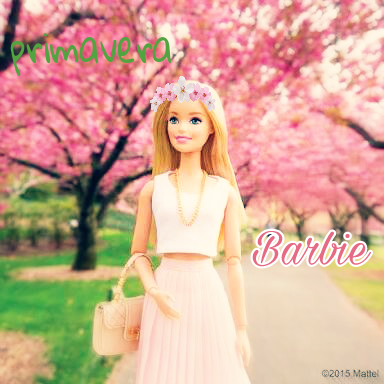 barbie with flowers